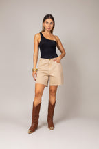 Bermuda jeans desfiada