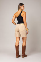 Bermuda jeans desfiada