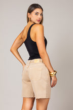 Bermuda jeans desfiada