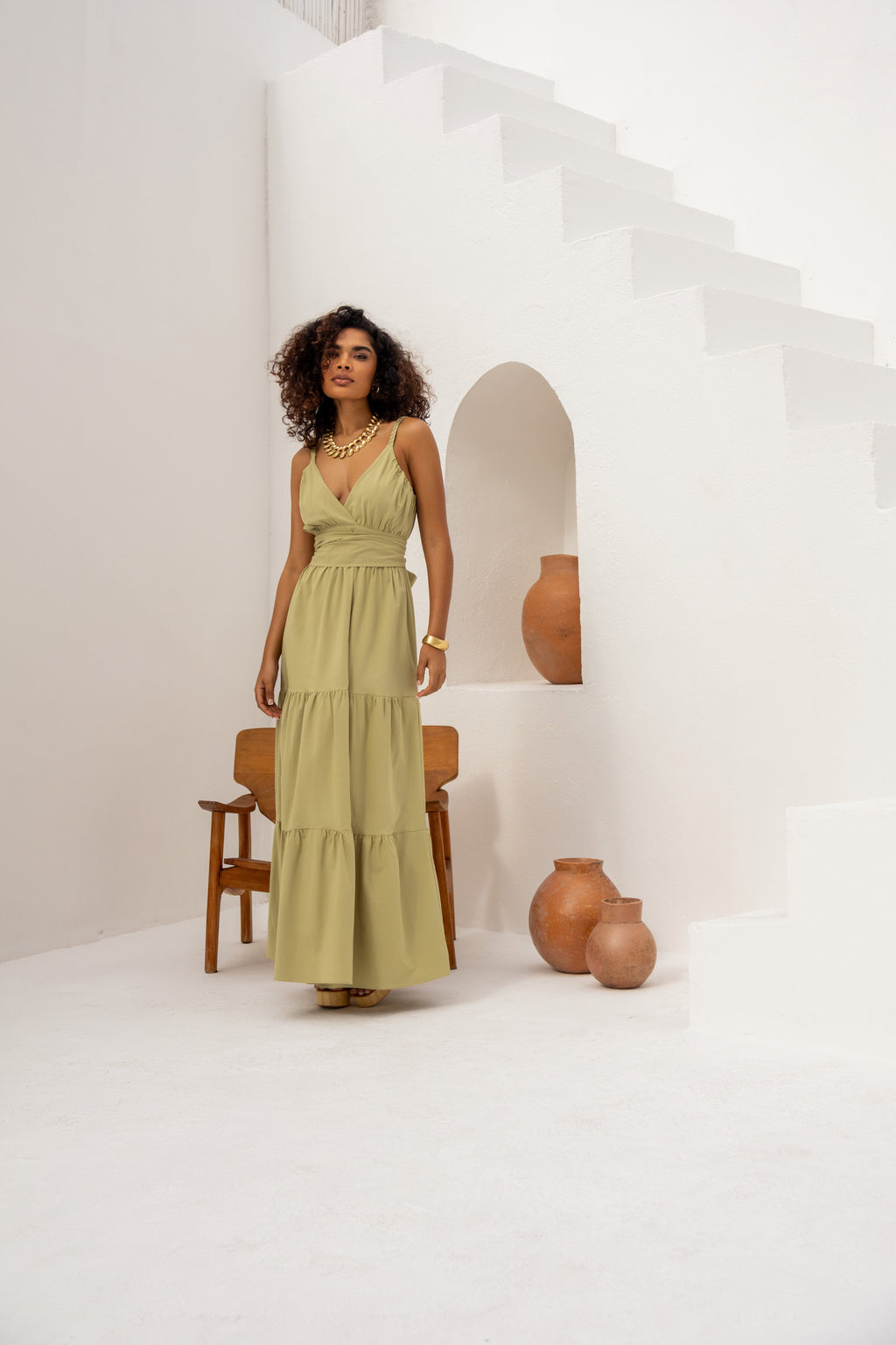 Vestido longo ardísia