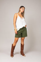 Bermuda jeans desfiada
