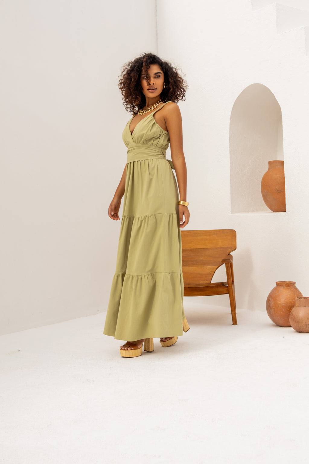 Vestido longo ardísia