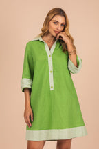 Chemise manga longa em linho