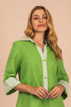 Chemise manga longa em linho