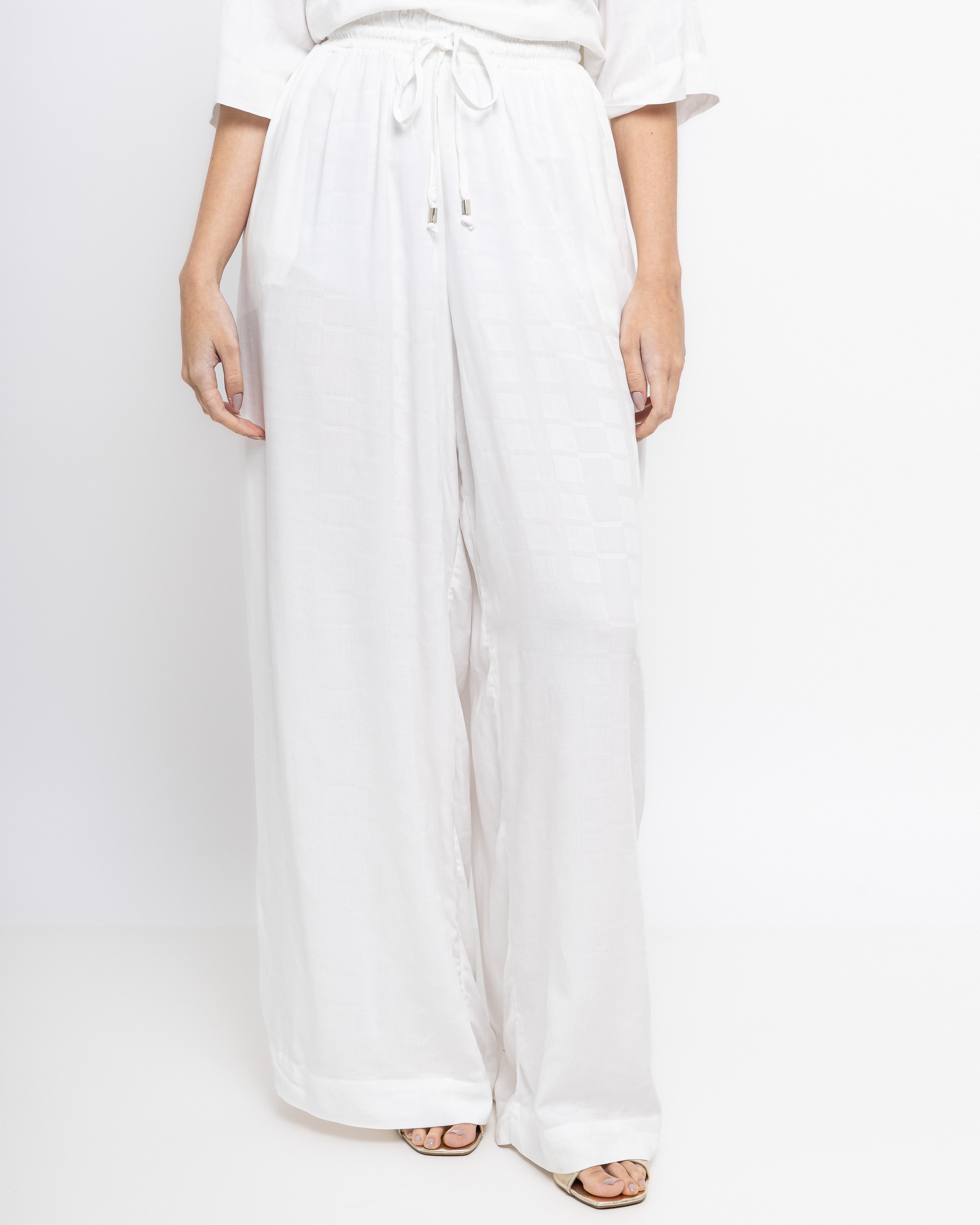 Pantalona em viscose maquinetada