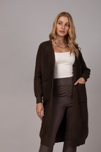 Cardigan alongado em tricot soft