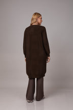 Cardigan alongado em tricot soft