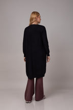 Cardigan alongado em tricot soft