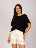 Blusa decote canoa