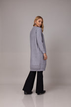 Cardigan alongado em tricot soft