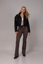 Jaqueta bomber camurça