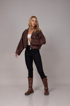 Legging montaria com botões