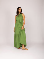 Vestido maxi ombro único