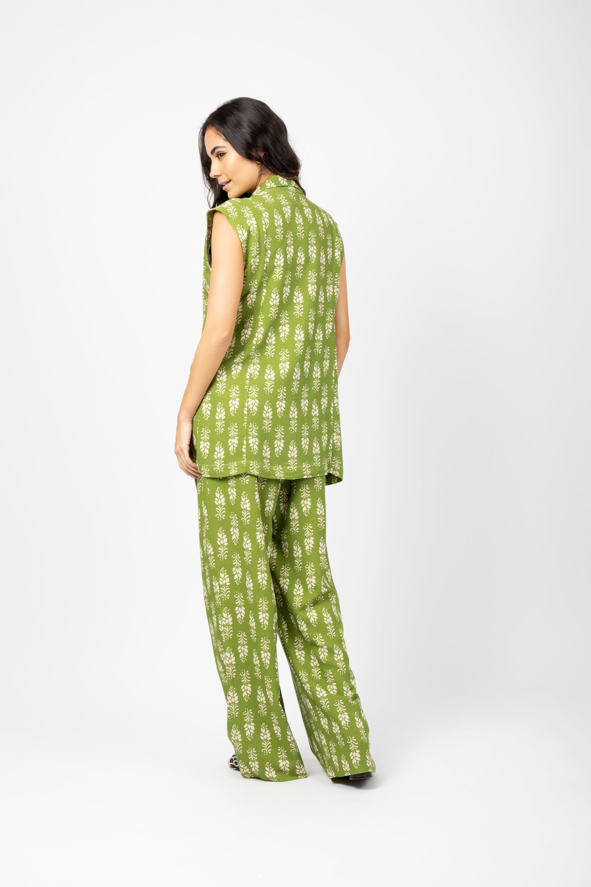 Colete oversized estampado