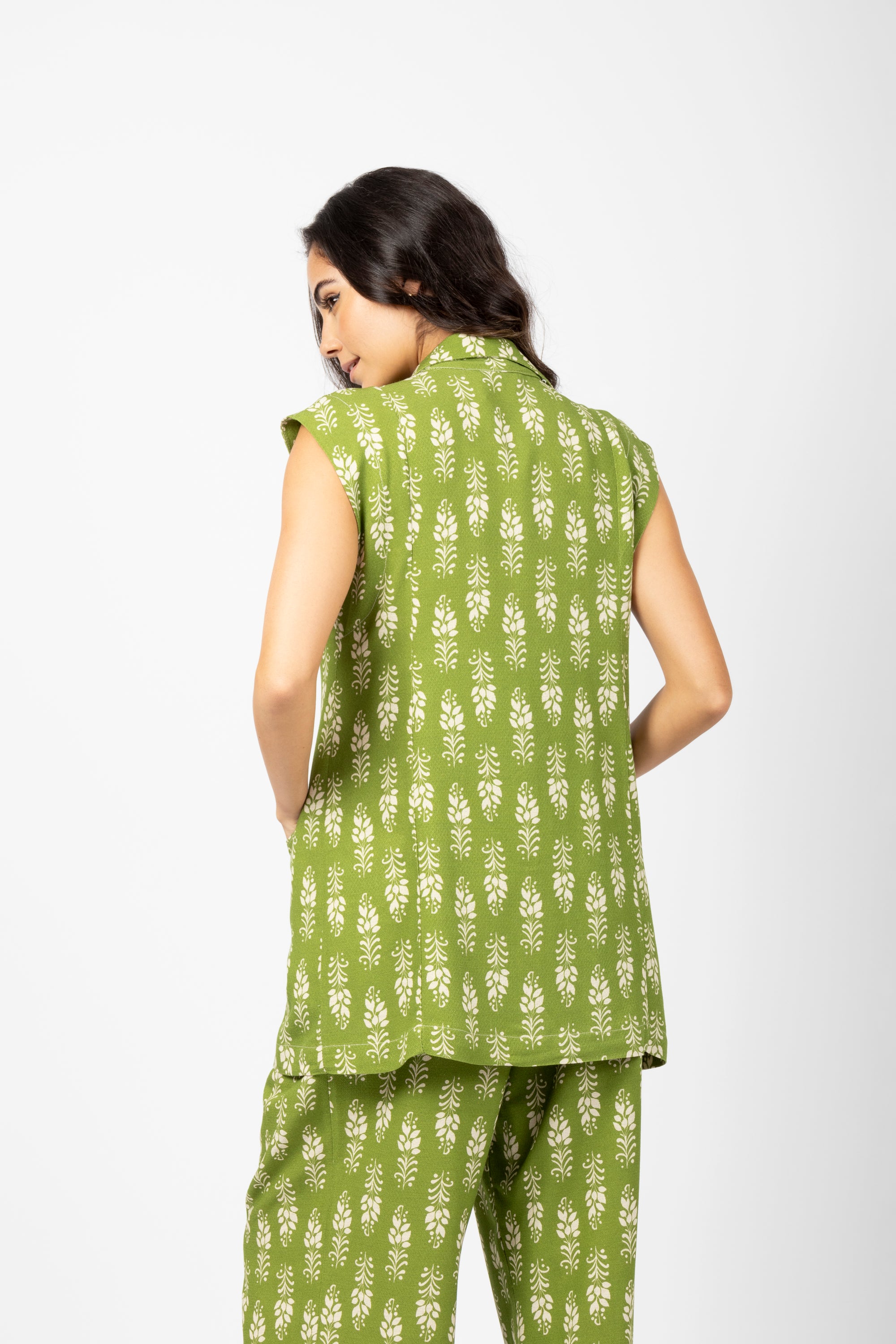 Colete oversized estampado