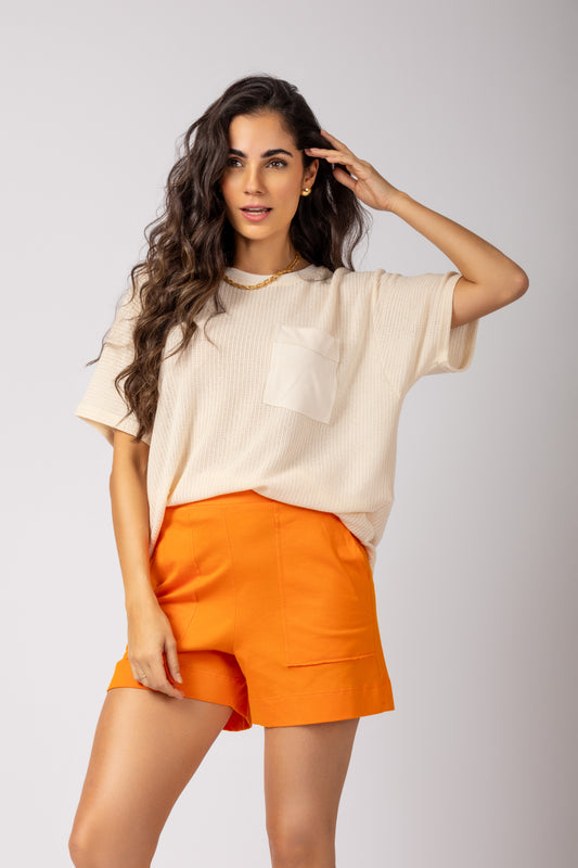 Blusa de malha tricô