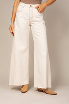Calça pantalona off white
