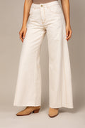 Calça pantalona off white