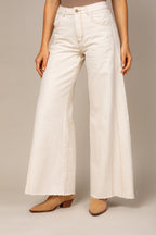 Calça pantalona off white