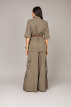 Calça pantalona cargo