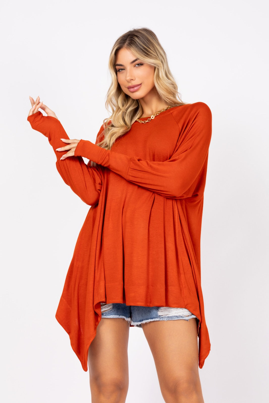 Blusa manga longa astromélia