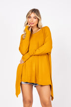 Blusa manga longa astromélia