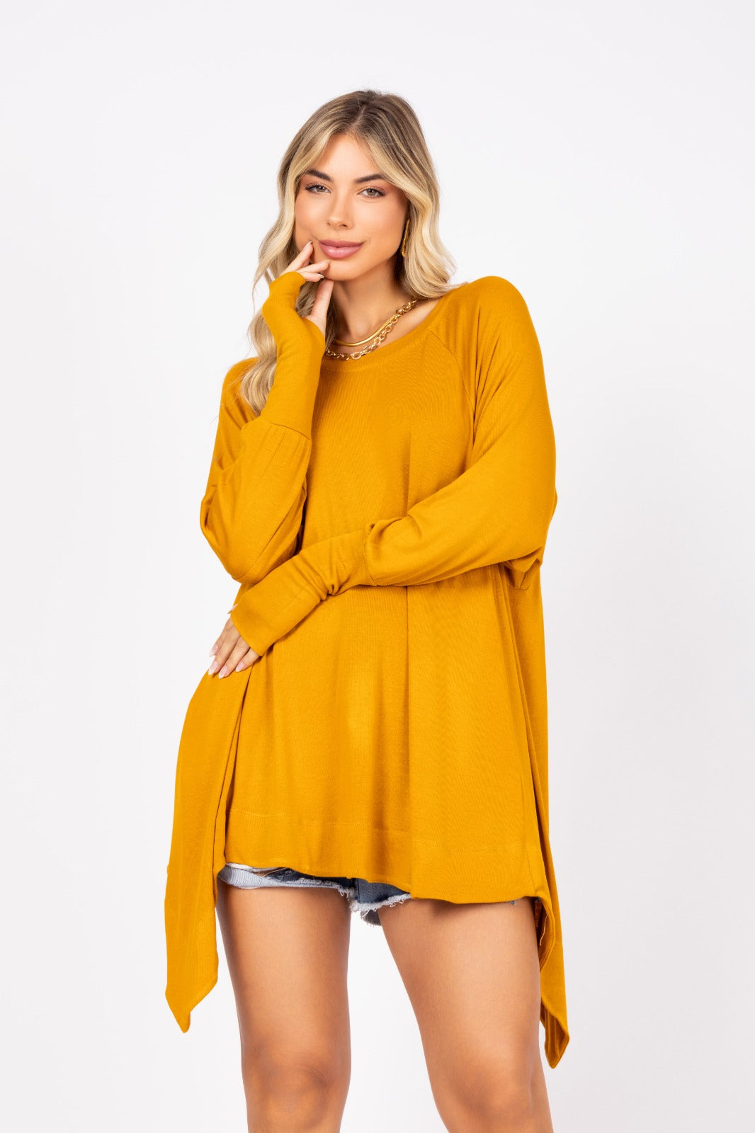 Blusa manga longa astromélia