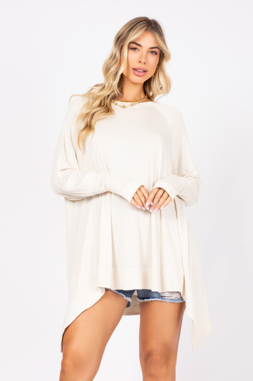 Blusa manga longa astromélia