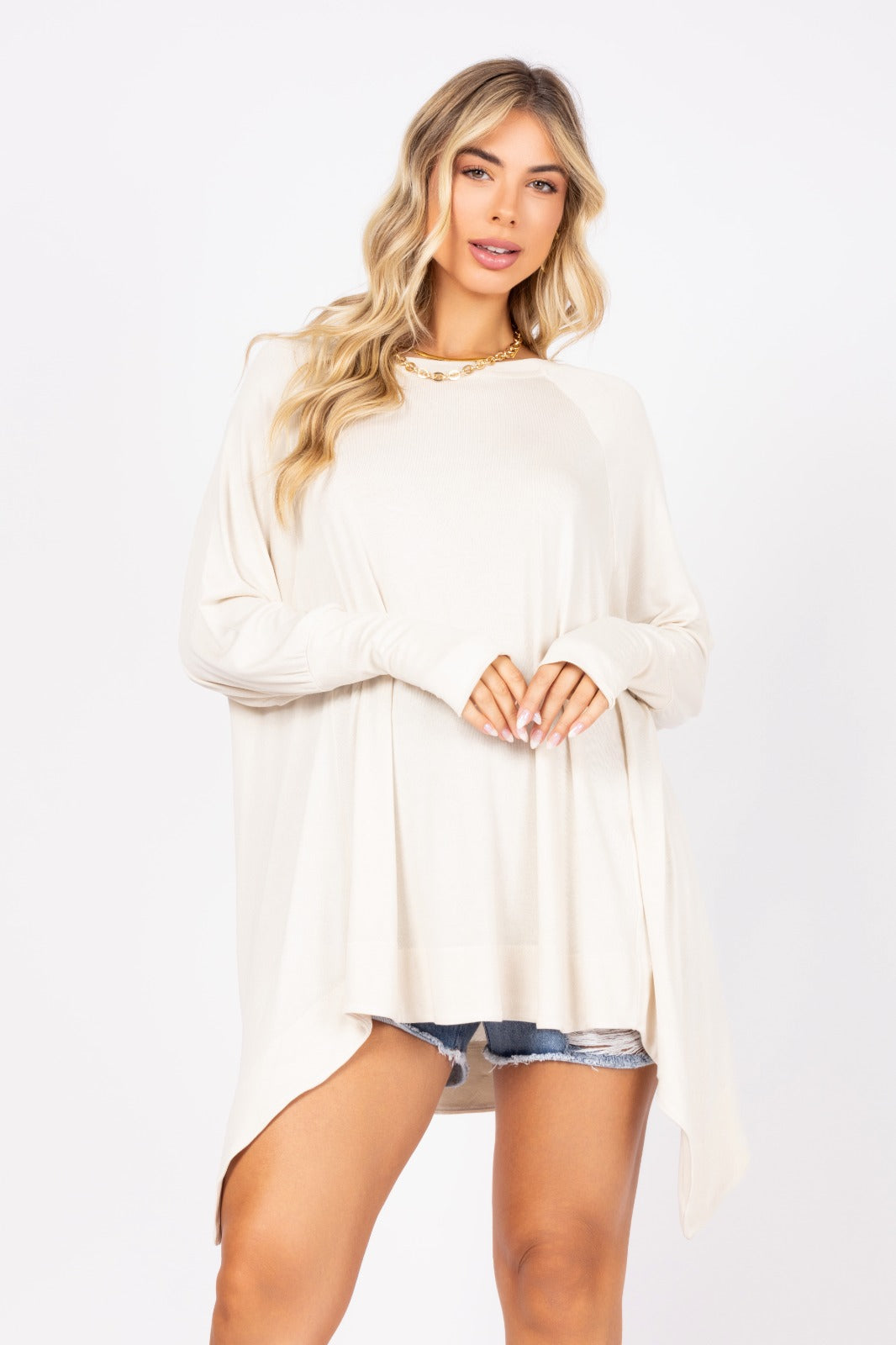 Blusa manga longa astromélia