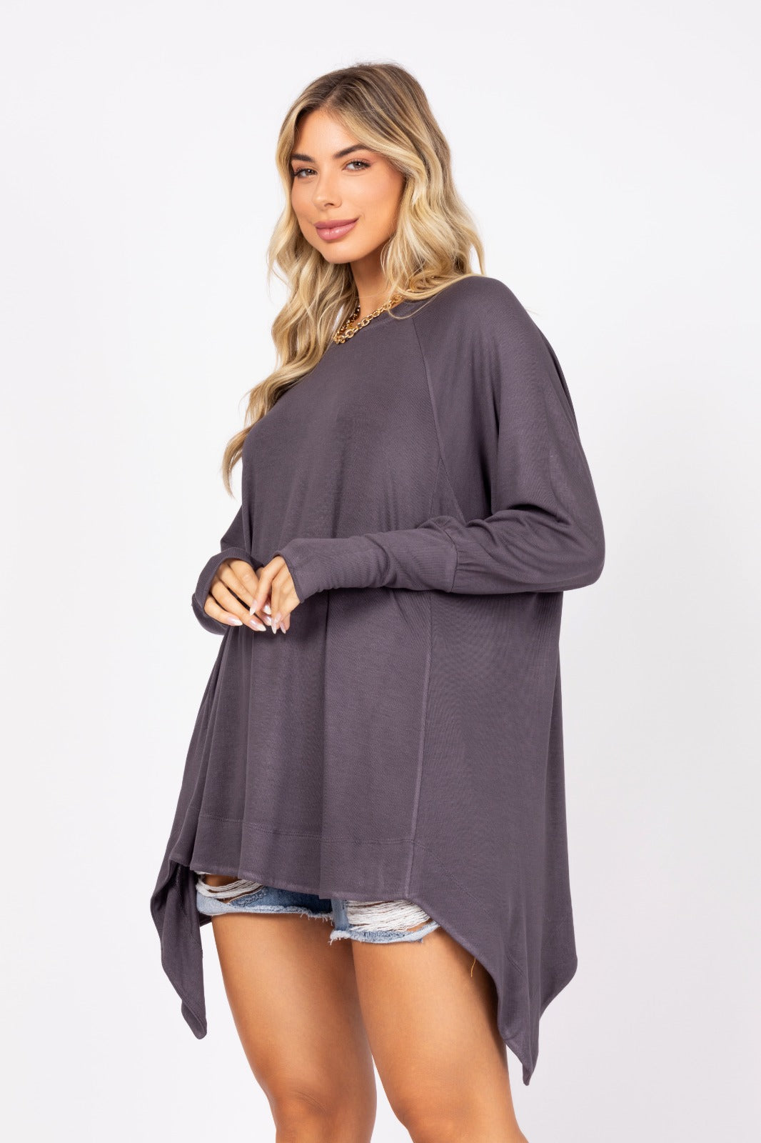Blusa manga longa astromélia