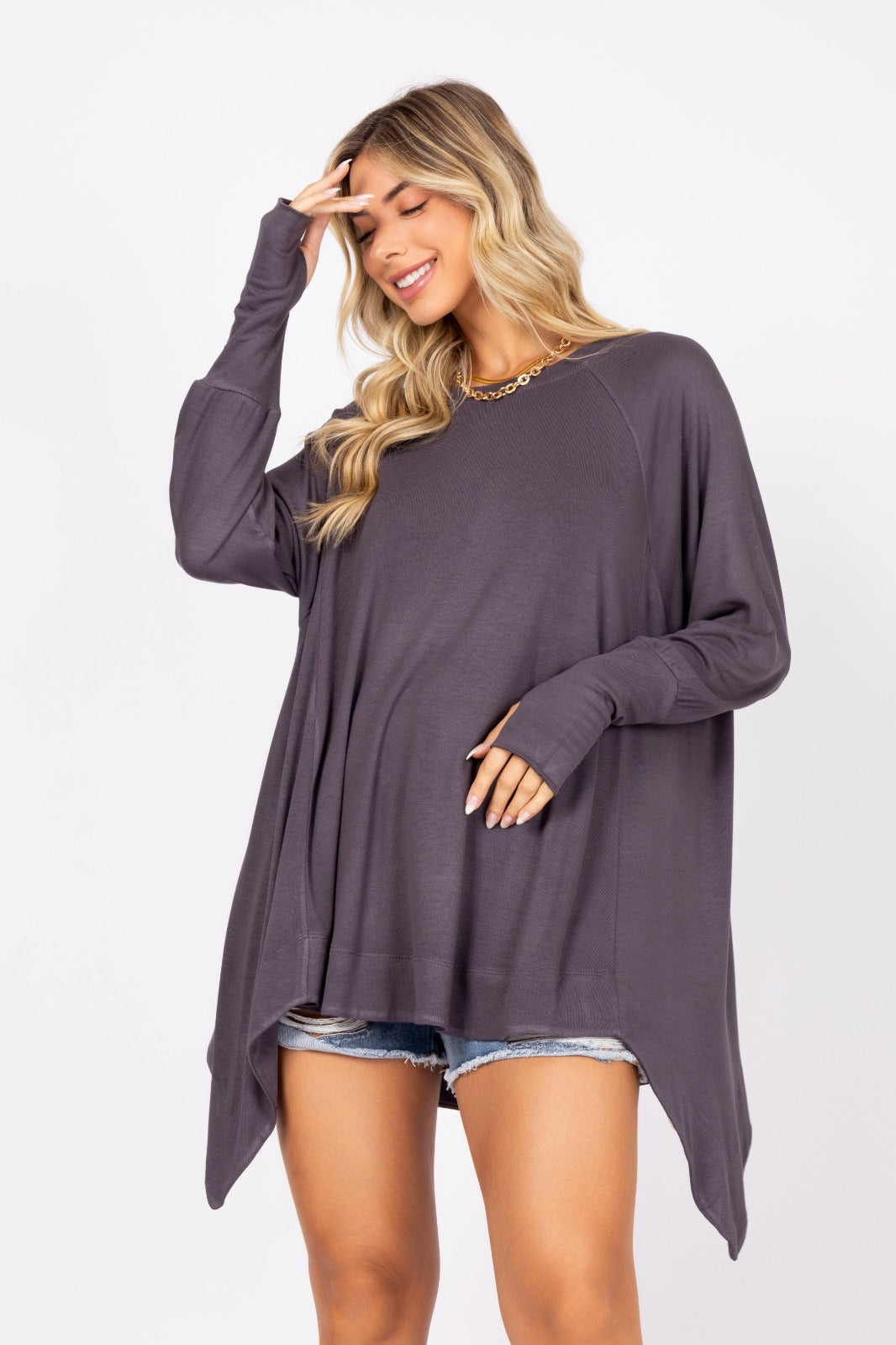 Blusa manga longa astromélia
