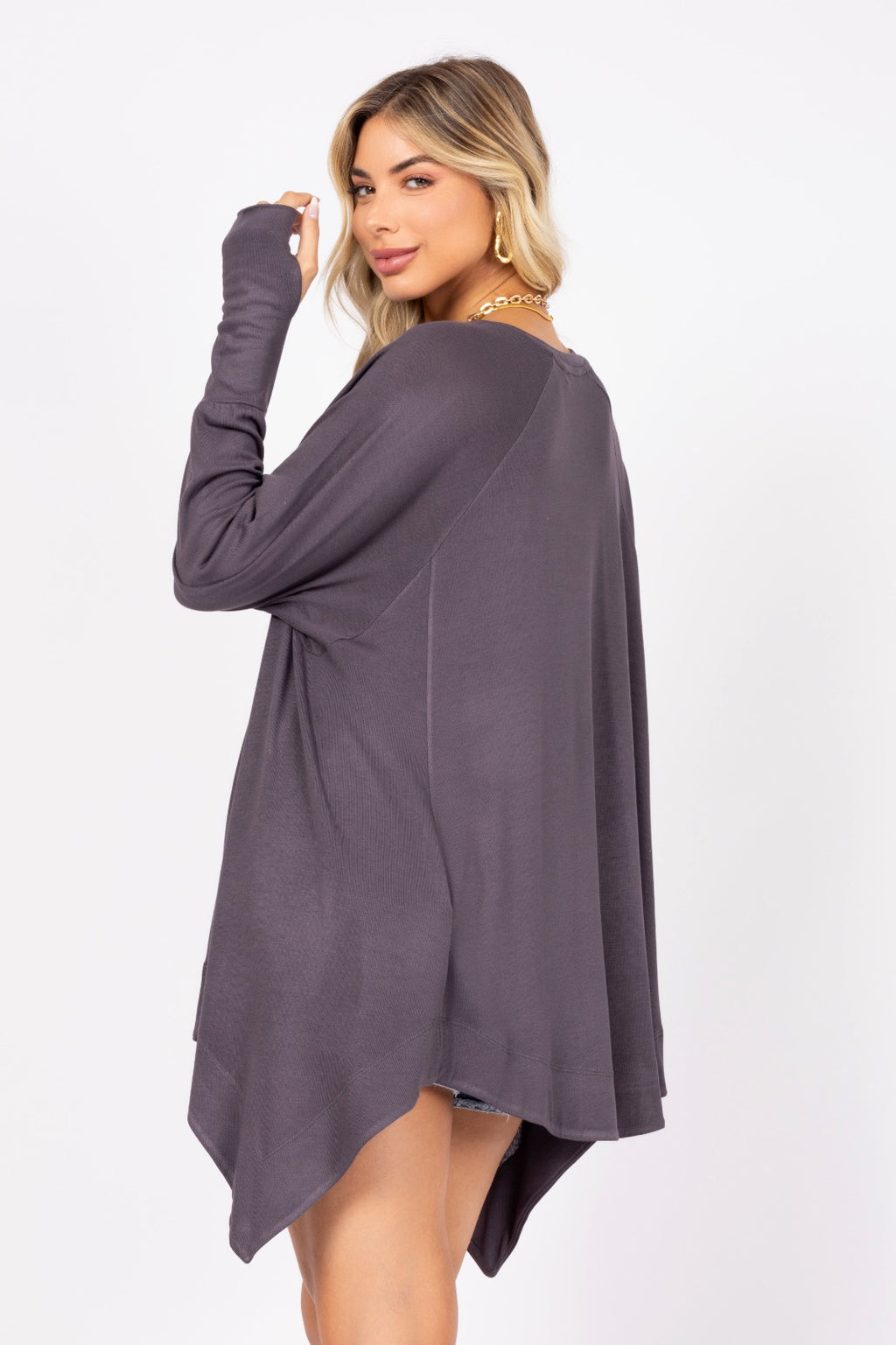 Blusa manga longa astromélia