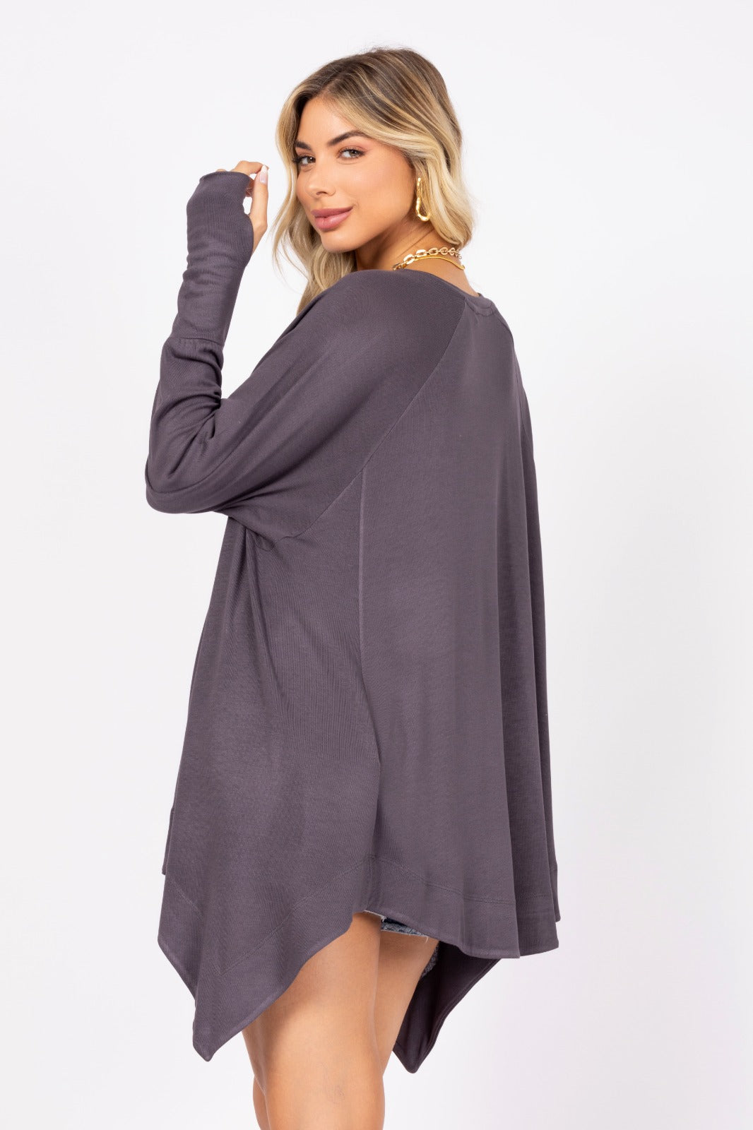 Blusa manga longa astromélia