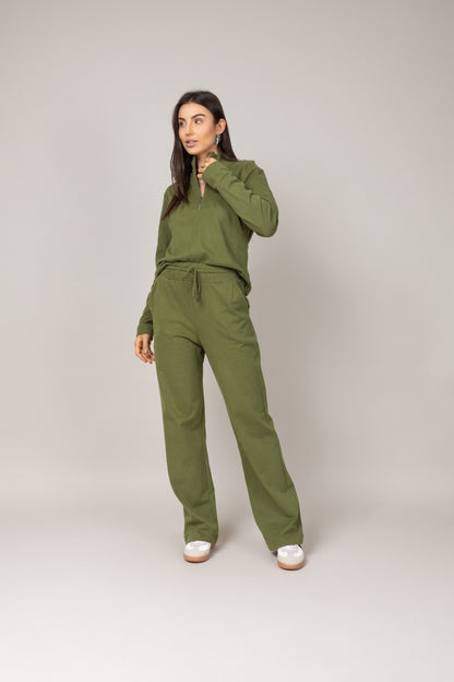 Conjunto blusa manga longa