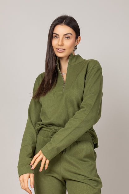 Conjunto blusa manga longa