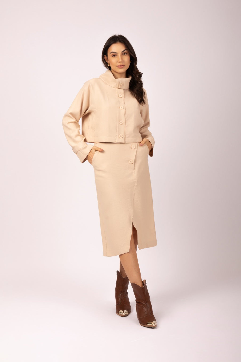 Conjunto fluido em viscose