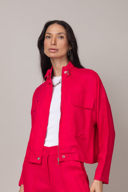 Conjunto moderno calça e jaqueta