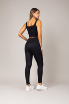 Conjunto de top e calça legging texturizado