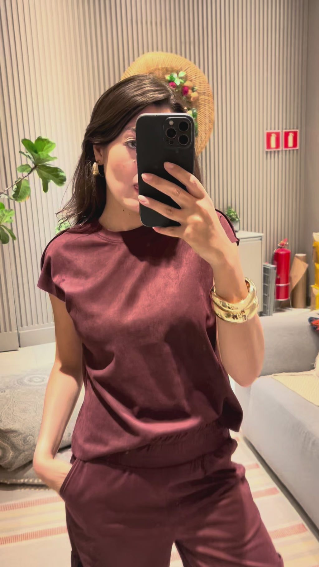 Calça pantalona cargo