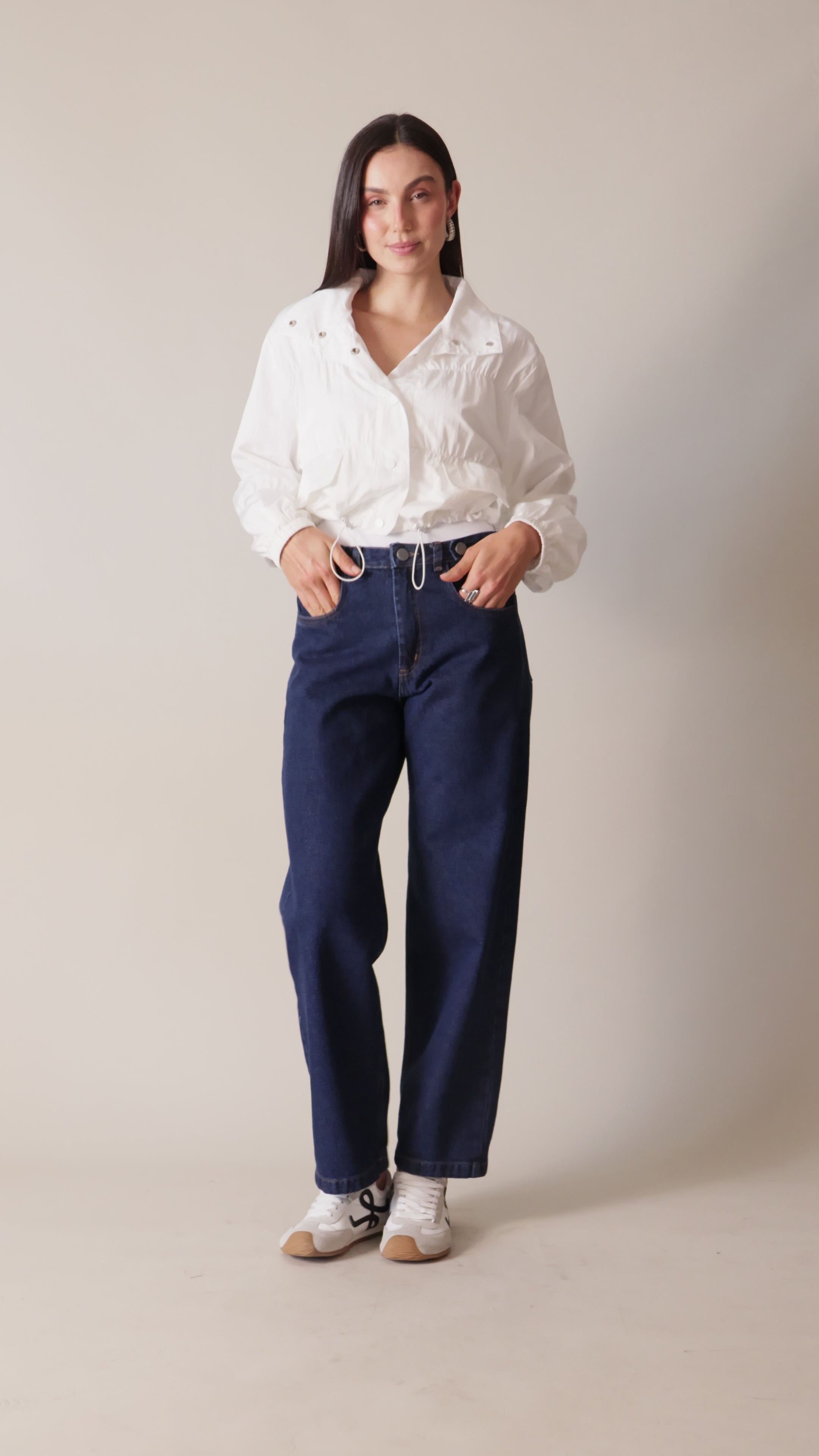 Calça sarja boyfriend