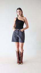 Bermuda jeans desfiada
