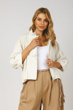 Calça balloon com pregas e cinto - look completo