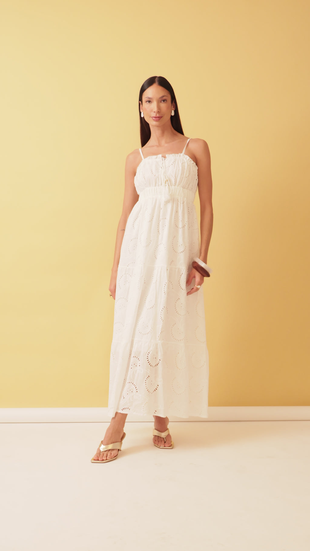 Vestido laise de alça