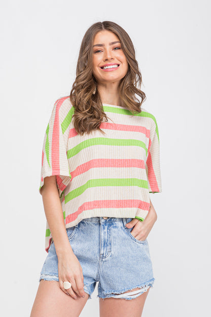 Blusa quadrada Rosa