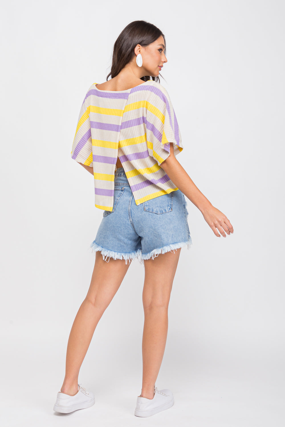 Blusa quadrada Lilas