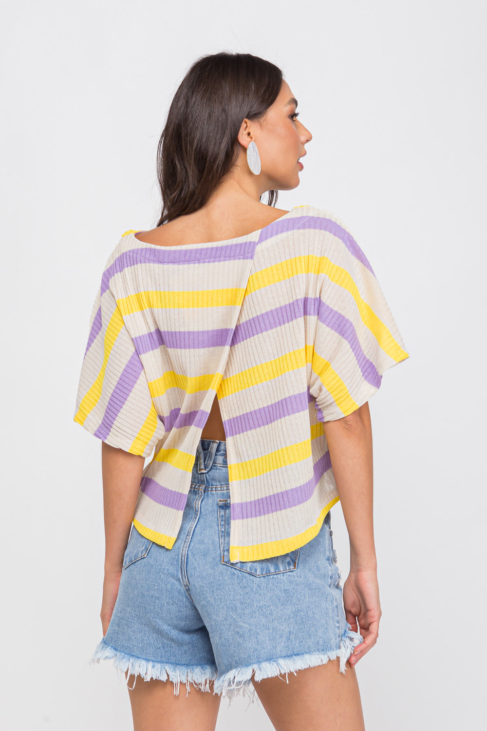 Blusa quadrada Lilas