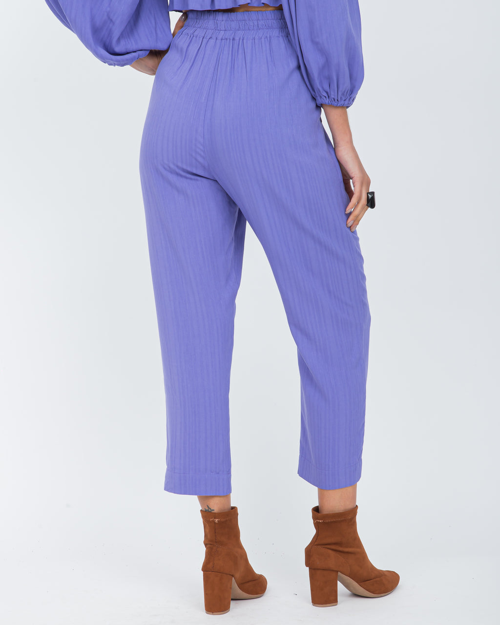 Conjunto em viscose maquinetada hortência